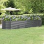 Jardinera arriate acero galvanizado antracita 396x100x68cm