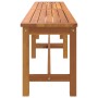 Banco de jardín madera maciza de acacia 180x35x45 cm