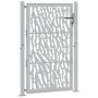 Puerta de jardín diseño con listón acero desgastado 105x155 cm