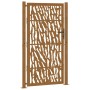 Puerta de jardín diseño con listón acero desgastado 105x180 cm