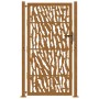 Puerta de jardín diseño con listón acero desgastado 105x180 cm