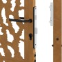 Puerta de jardín diseño con listón acero desgastado 105x180 cm