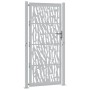Puerta de jardín diseño con listón acero desgastado 105x205 cm