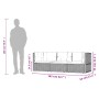 Set de muebles de jardín 3 pzas y cojines ratán sintético negro
