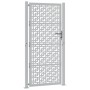 Puerta de jardín diseño en cruz de acero desgastado 105x205 cm