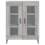 Aparador alto madera contrachapada gris sonoma 69,5x34x180 cm