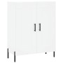 Aparador alto madera contrachapada blanco 69,5x34x180 cm