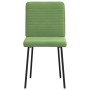 Sillas de comedor 2 unidades terciopelo verde claro