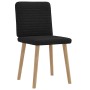 Sillas de comedor 2 unidades tela negro