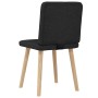 Sillas de comedor 2 unidades tela negro