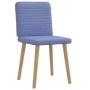 Sillas de comedor 2 uds tela azul jeans