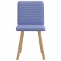 Sillas de comedor 2 uds tela azul jeans