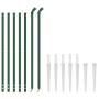 Drahtzaun mit Ankerspitzen grün 1x10 m von vidaXL, Zaunpaneele - Ref: Foro24-154113, Preis: 104,68 €, Rabatt: %