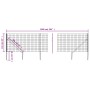 Anthrazitgraues Drahtzaun mit Ankerspitzen 1,1x10 m von vidaXL, Zaunpaneele - Ref: Foro24-154258, Preis: 97,18 €, Rabatt: %