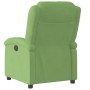 Sillón reclinable eléctrico de terciopelo verde claro