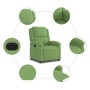 Sillón reclinable eléctrico de terciopelo verde claro