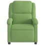 Sillón reclinable eléctrico de terciopelo verde claro