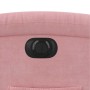 Sillón reclinable eléctrico de terciopelo rosa