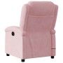 Sillón reclinable de masaje eléctrico terciopelo rosa