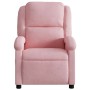 Sillón reclinable de masaje eléctrico terciopelo rosa