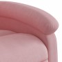 Sillón reclinable de masaje eléctrico terciopelo rosa