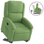 Sillón reclinable elevable terciopelo verde claro