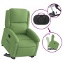 Sillón reclinable elevable terciopelo verde claro