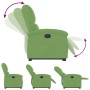 Sillón reclinable elevable terciopelo verde claro