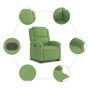 Sillón reclinable elevable terciopelo verde claro