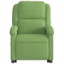 Sillón reclinable elevable terciopelo verde claro