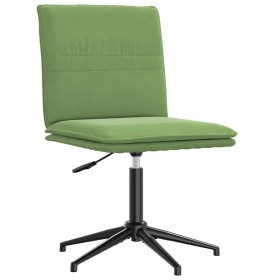 Silla de comedor de terciopelo verde claro
