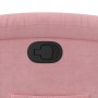 Sillón reclinable elevable terciopelo rosa