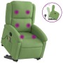 Sillón reclinable de masaje elevable terciopelo verde claro