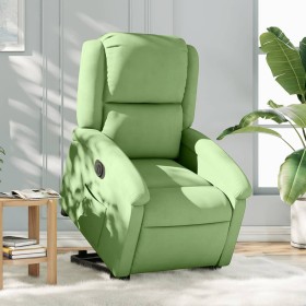 Sillón eléctrico reclinable elevable de terciopelo verde claro Sillón eléctrico reclinable elevable de terciopelo verde claro