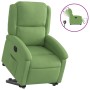 Sillón eléctrico reclinable elevable de terciopelo verde claro