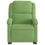 Sillón eléctrico reclinable elevable de terciopelo verde claro