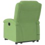 Sillón de masaje reclinable elevable terciopelo verde claro