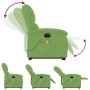 Sillón de masaje reclinable elevable terciopelo verde claro