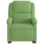 Sillón de masaje reclinable elevable terciopelo verde claro
