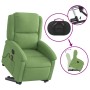 Sillón de masaje reclinable elevable terciopelo verde claro