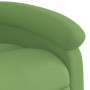 Sillón de masaje reclinable elevable terciopelo verde claro