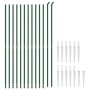 Drahtzaun mit Ankerspitzen grün 1,6x25 m von vidaXL, Zaunpaneele - Ref: Foro24-154124, Preis: 288,27 €, Rabatt: %