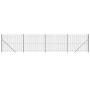 Wire fence with anchor spikes anthracite gray 2.2x10 m by vidaXL, fence panels - Ref: Foro24-154263, Price: 164,35 €, Discoun...