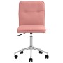 Silla de comedor cuero sintético rosa