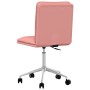 Silla de comedor cuero sintético rosa