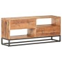 Mueble para TV de madera maciza de acacia rugosa 120x30x50 cm en Armarios y almacenamiento | Comprar online en Foro24