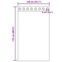 Cortinas de gasa con ojales 2 uds negro140x175 cm
