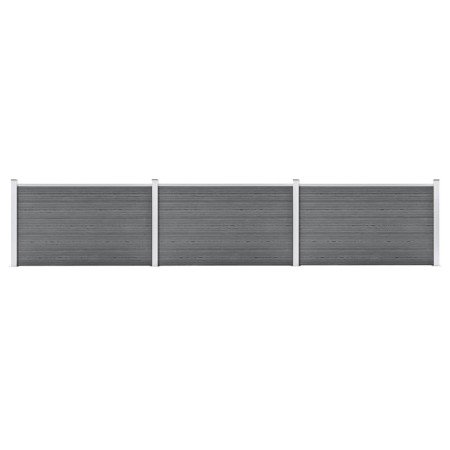 Valla de jardín de WPC gris 526x106 cm en Paneles de vallas | Comprar online en Foro24