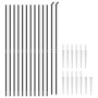Wire fence with anchor spikes anthracite gray 1.8x25 m by vidaXL, fence panels - Ref: Foro24-154269, Price: 283,96 €, Discoun...