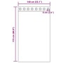 Cortinas de gasa con ojales 2 uds marrón 140x175 cm